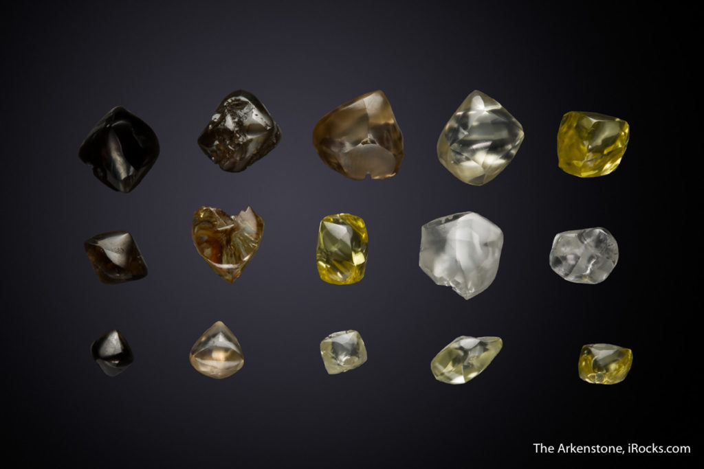 These arent diamonds/rough diamonds are they? The 3 unique rocks